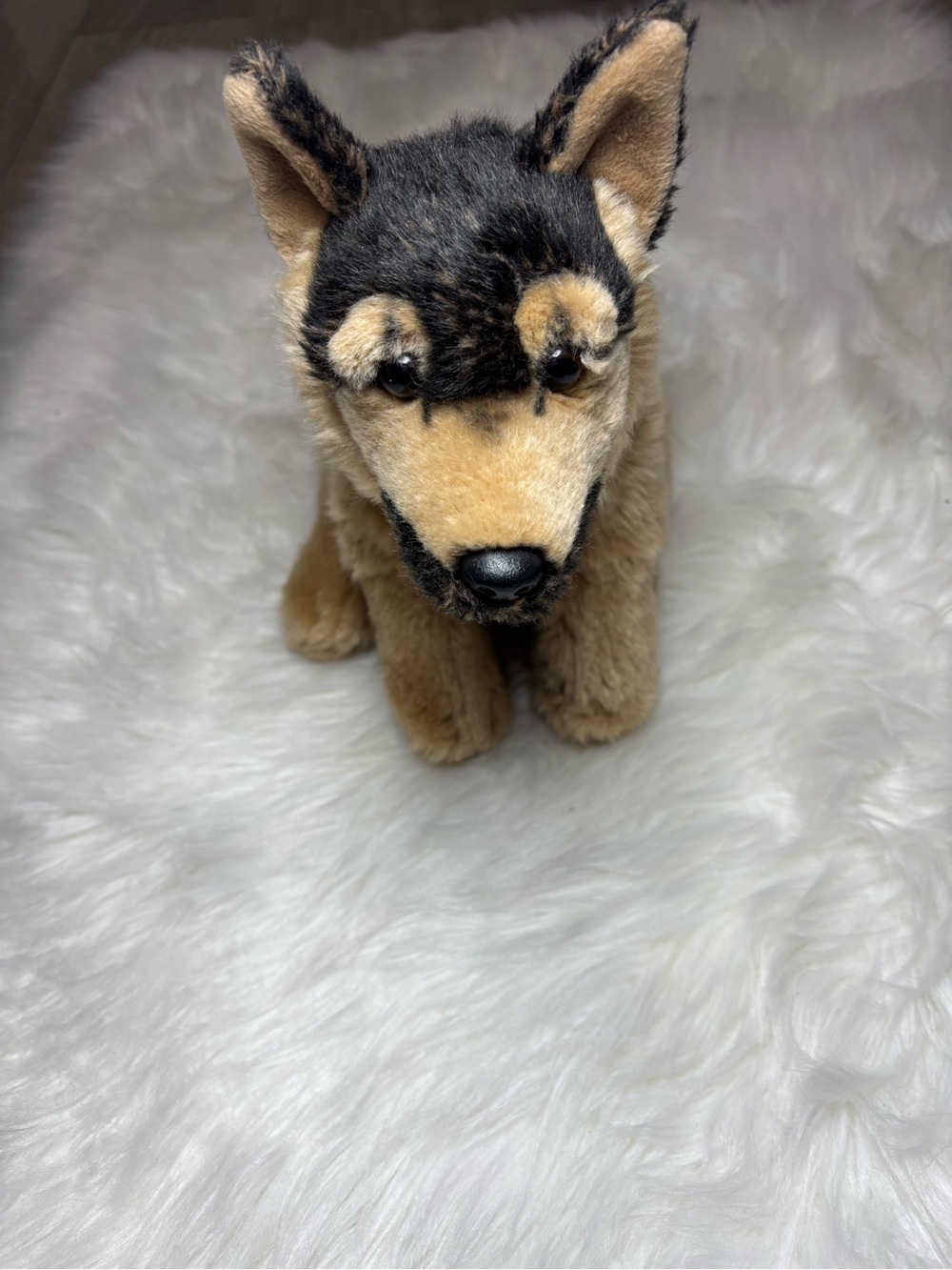 Toys R Us German Shepherd Plush Stuffed Animal Black Tan Small Washable 2017